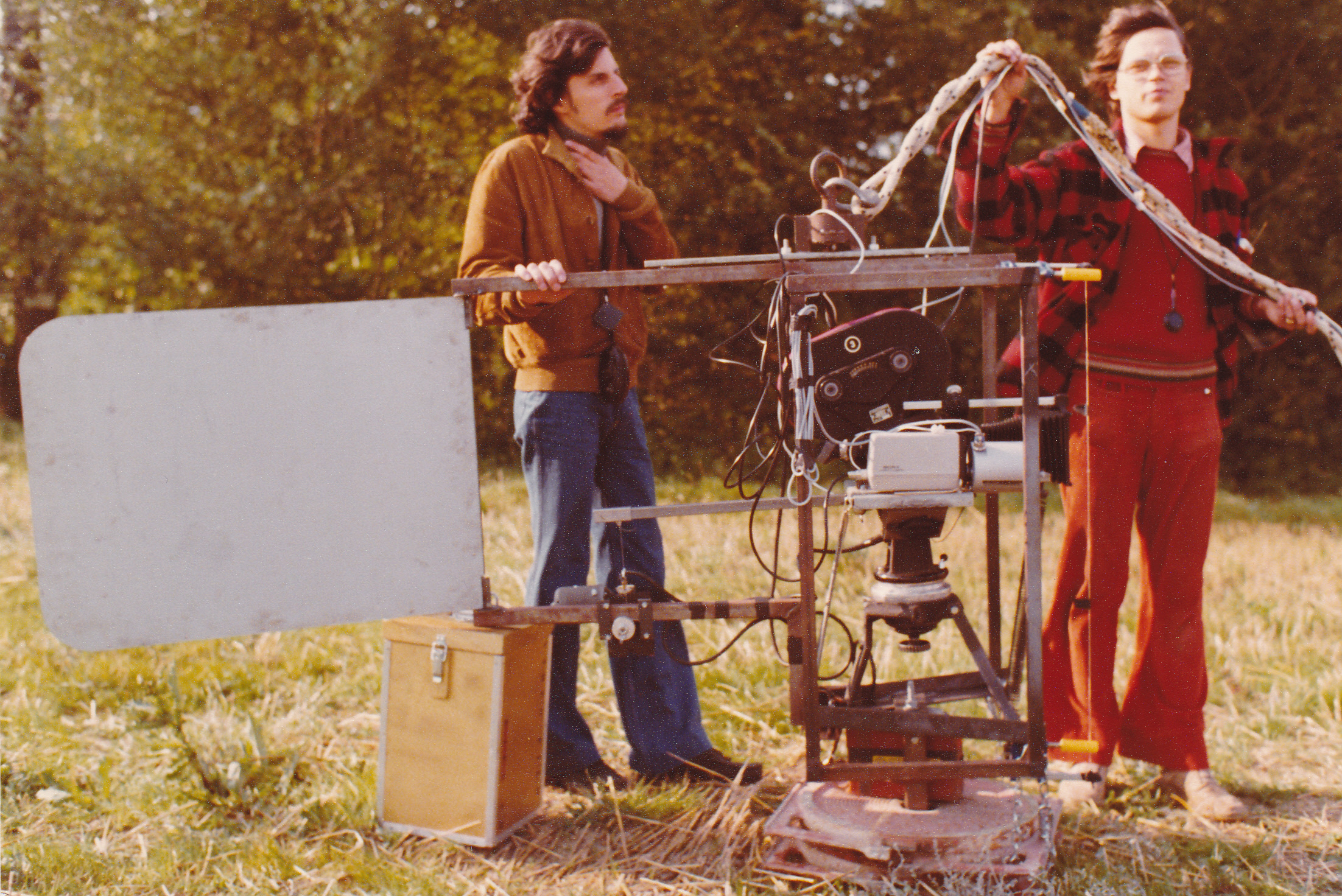 On the set of Les petites fugues in 1977 : "The flight of Pipe"